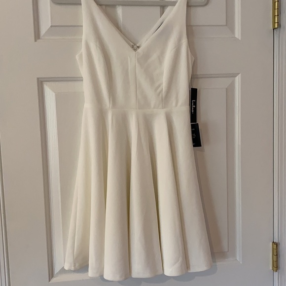 Lulu’s White Skater Dress NWT - Picture 4 of 5